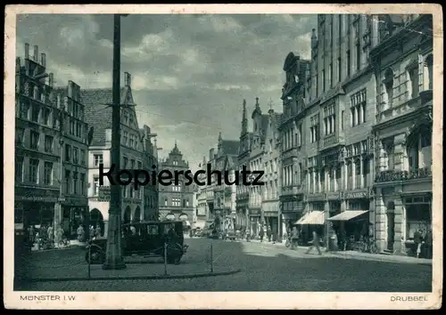 ALTE POSTKARTE MÜNSTER WESTFALEN DRUBBEL Innenstadt 1939 cpa postcard AK Ansichtskarte