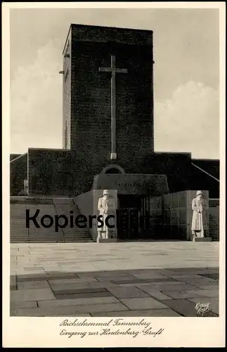 ALTE POSTKARTE REICHSEHRENMAL TANNENBERG BEI HOHENSTEIN EINGANG ZUR HINDENBURG GRUFT OSTPREUSSEN OLSZTYNEK postcard cpa