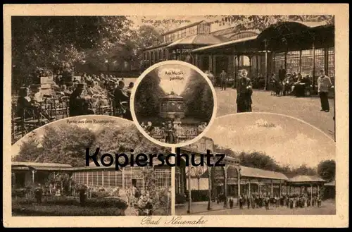 ALTE POSTKARTE BAD NEUENAHR 1927 PARTIE AUS DEM KURGARTEN TRINKHALLE PARTIE AUS DEM ROSENGARTEN postcard Ansichtskarte