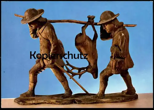 ÄLTERE POSTKARTE TREBECHOVICKY BETLEM TREBECHOVICE PYTLÁCI KRIPPE crib Tschechische Republik Ceska Jagd Jäger hunting