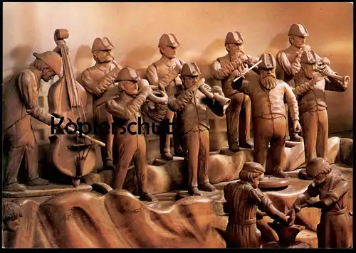 ÄLTERE POSTKARTE TREBECHOVICKY BETLEM TREBECHOVICE KRIPPE KAPELA crib Tschechische Republik Ceska Cesko Kapelle Musik AK