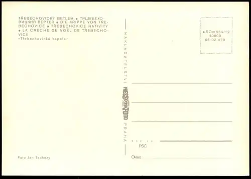 ÄLTERE POSTKARTE TREBECHOVICKY BETLEM TREBECHOVICE KRIPPE KAPELA crib Tschechische Republik Ceska Cesko Kapelle Musik AK