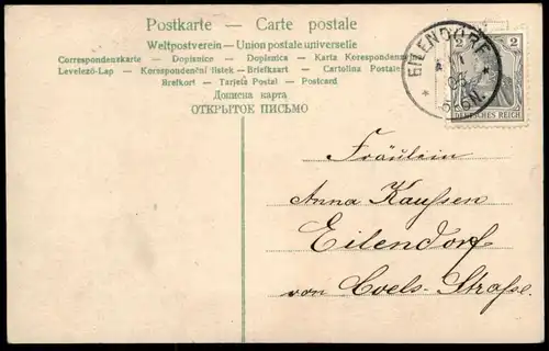 ALTE POSTKARTE PROSIT NEUJAHR MÄDCHEN UHR Standuhr horloge à poids grandfather clock postcard cpa AK Ansichtskarte