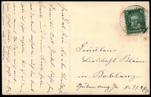 ALTE POSTKARTE HERZLICHEN GLÜCKWUNSCH ZUM NAMENSTAG FRAU BLUMENREIF Mädchen girl enfant Ansichtskarte AK cpa postcard