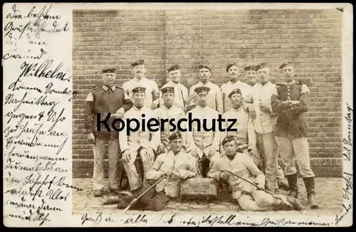 ALTE FOTO POSTKARTE BERLIN MILITÄR SOLDATEN 1902 - 1904 PAROLE HEIMAT NOCH 15 DINGER Ansichtskarte AK cpa photo postcard