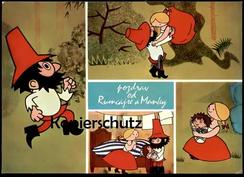 ÄLTERE POSTKARTE RUMCAJS MANKA CIPÍSEK RÄUBER CESKÁ TELEVIZE FÜRCHTENIX Ansichtskarte postcard cpa AK