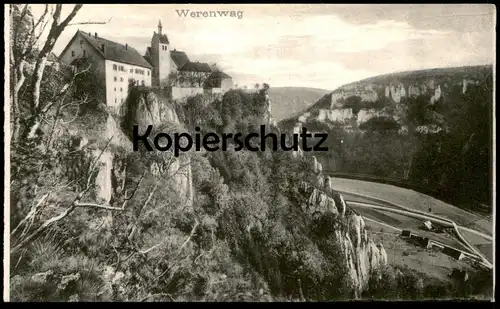ALTE POSTKARTE SCHLOSS KLOSTER WERENWAG BEI BEURON  Wildenstein castle chateau postcard cpa Ansichtskarte AK