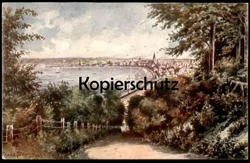 ALTE KÜNSTLER POSTKARTE AARHUS JÜTLAND FRANZ SCOLVY BREVKORT Danmark Dänemark Denmark Ansichtskarte postcard