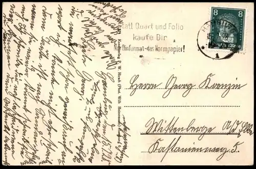 ALTE POSTKARTE HAMBURG HAMMERPARK HERRENHAUS HAMMER PARK HAMM STEMPEL DIN WERBUNG STATT QUART UND FOLIO AK postcard cpa