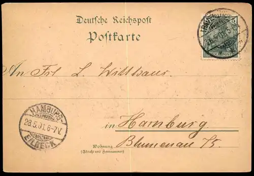 ALTE POSTKARTE GRUSS AUS TRAVEMÜNDE 1901 KUTSCHE KURHAUS Lübeck cpa postcard AK Ansichtskarte