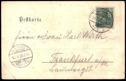 ALTE POSTKARTE EVANGELISCHE HÖHERE TÖCHTERSCHULE BAD GODESBERG AM RHEIN 1902 Schülerinnen Bonn AK Ansichtskarte postcard