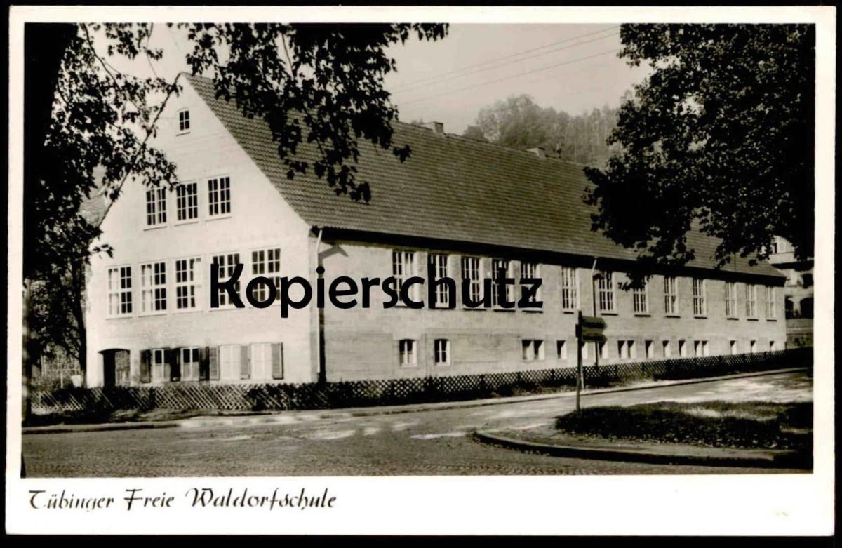 ALTE POSTKARTE TÜBINGEN TÜBINGER FREIE WALDORFSCHULE