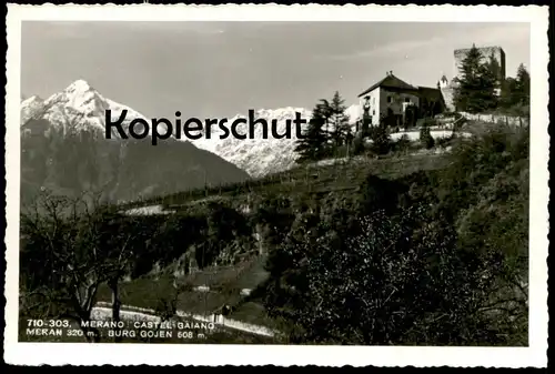 ALTE POSTKARTE MERANO CASTEL GAIANO BURG GOJEN MERAN GOYEN Südtirol cpa postcard AK Ansichtskarte