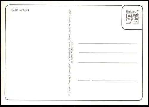 ÄLTERE POSTKARTE OSNABRÜCK FGZ GROSSE STRASSE RISSMÜLLERPLATZ VITIHOF KRAHNSTRASSE HEGER TOR Ansichtskarte cpa postcard