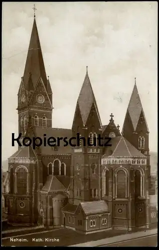 ALTE POSTKARTE NEHEIM AN DER RUHR KATHOLISCHE KIRCHE 1940 cpa postcard Ansichtskarte AK