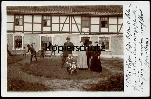 ALTE FOTO POSTKARTE FORSTHAUS PAPENBERG BESITZER F. KRAMPE HALDENSLEBEN FÖRSTER BEWOHNER IST VERFASSER DER ANSICHTSKARTE