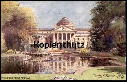ALTE POSTKARTE OILETTE RAPHAEL TUCK POSTCARD SERIE WIESBADEN No. 663 B KÜNSTLER CHARLES F. FLOWER postcard