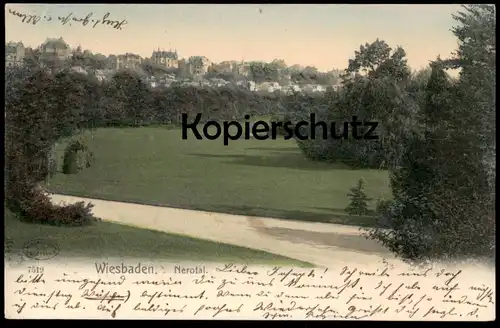 ALTE POSTKARTE WIESBADEN NEROTAL Ansichtskarte AK cpa postcard