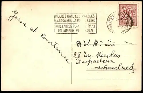 ALTE POSTKARTE MARIENKÄFER SCHLEPPEN GELDSACK VERMENSCHLICHT KÄFER coccinelle ladybug ladybird Geld AK cpa postcard