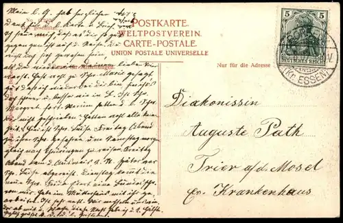 ALTE POSTKARTE BORBECK GERMANIAPLATZ 1907 ESSEN Germania-Platz Ansichtskarte cpa postcard AK