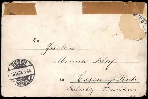 ALTE LITHO POSTKARTE GRUSS AUS DEM FORSTHAUSE BLOMBERG WITWE SCHEMMEL 1898 Forsthaus AK Ansichtskarte cpa postcard