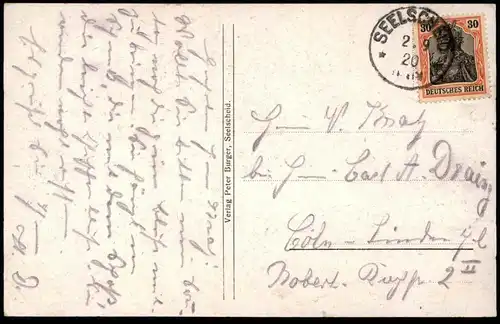 ALTE POSTKARTE BERG SEELSCHEID 1920 NEUNKIRCHEN-SEELSCHEID Ansichtskarte AK cpa postcard