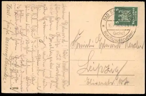 ALTE POSTKARTE BAD SALZSCHLIRF 1926 PARTIE IM KURPARK Park parc Ansichtskarte AK postcard cpa
