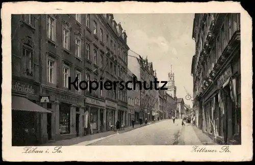 ALTE POSTKARTE LÖBAU ZITTAUER STRASSE SÜDFRÜCHTE CLARA BUHN Sachsen Ansichtskarte AK cpa