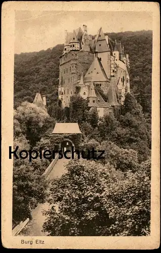 ALTE POSTKARTE BURG ELTZ 1918 Wierschem Maifeld Polch Schloss Castle Chateau Verlag Scharbach Ansichtskarte cpa postcard