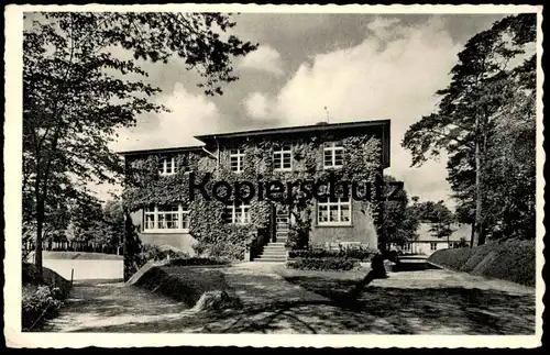 ÄLTERE POSTKARTE STREEK BEI SANDKRUG KINDERHEIM DER BUNDESBAHN BETRIEBSKRANKENKASSE BKK Ansichtskarte postcard cpa AK