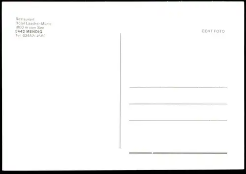 ÄLTERE POSTKARTE NIEDERMENDIG HOTEL LAACHER MÜHLE COCA COLA SCHIRM .. BIERE MENDIG LANDKREIS MAYEN-KOBLENZ Ansichtskarte