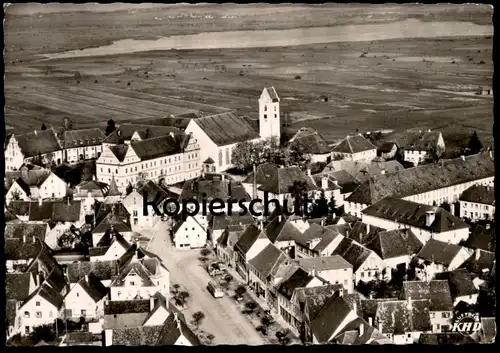 ÄLTERE POSTKARTE BUCHAU AM FEDERSEE FLIEGERAUFNAHME LUFTBILD Panorama Total Totalansicht Ansichtskarte AK postcard cpa