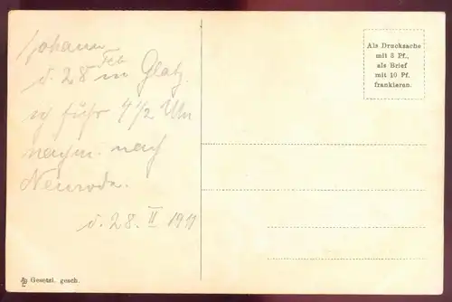 ALTE POSTKARTE GRUSS AUS GLATZ BRIEFTRÄGER LEPORELLO 10 ANSICHTEN KLODZKO KLADSKO Ansichtskarte cpa AK postcard