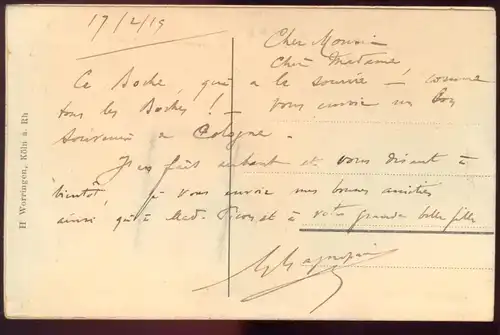 ALTE POSTKARTE GRUSS AUS KÖLN SOLDAT RUCKSACK LEPORELLO 10 ANSICHTEN Systemkarte Ansichtskarte cpa AK postcard