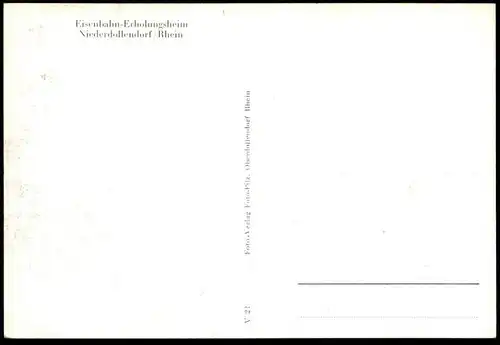 ALTE POSTKARTE NIEDERDOLLENDORF EISENBAHN-ERHOLUNGSHEIM HALLE Königswinter Nieder-Dollendorf cpa postcard Ansichtskarte