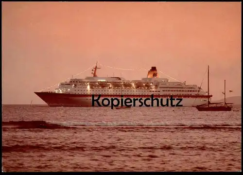 2 X ÄLTERE POSTKARTE MS EUROPA KREUZFAHRTSCHIFF Hapag Lloyd Schiff Motorschiff ship bateau Ansichtskarte cpa postcard