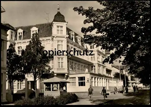 ÄLTERE POSTKARTE SEEBAD AHLBECK FDGB ERHOLUNGHEIM BERNHARD GÖRING HAUS I Ferienheim Usedom AK Ansichtskarte cpa postcard