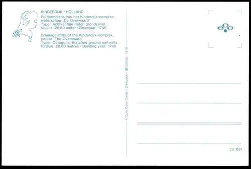 ÄLTERE POSTKARTE POLDERMOLENS WINDMÜHLE Mühle Mill Moulin Windmill Molen Ansichtskarte cpa postcard AK
