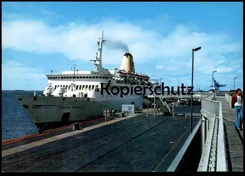 ÄLTERE POSTKARTE MS PRINS OBERON BREMERHAVEN Fähre ferry Schiff Motorschiff ship bateau Ansichtskarte AK