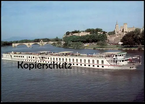 ÄLTERE POSTKARTE AVIGNON PRINCESSE PROVENCE KREUZFAHRTSCHIFF PETER DEILMANN Schiff Motorschiff ship bateau Ansichtskarte