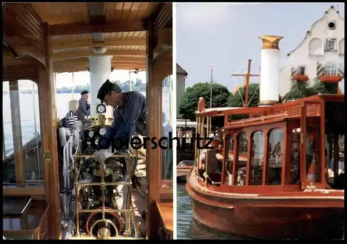 ÄLTERE POSTKARTE DAMPFYACHT FELICITAS BODENSEE DAMPFER steam ship Schiff Kolbendampfmaschine Wasserburg Ansichtskarte AK