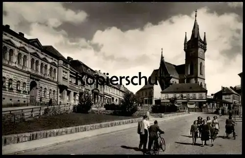 ALTE POSTKARTE HUMPOLEC MÄNNDER FRAUEN FAHRRAD Tschechische Republik ceska cesko Ansichtskarte AK cpa postcard