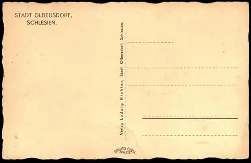 ALTE POSTKARTE STADT OLBERSDORF SCHLESIEN Olbrachcice Zülz Mesto Albrechtice Sudeten ? Ansichtskarte cpa postcard