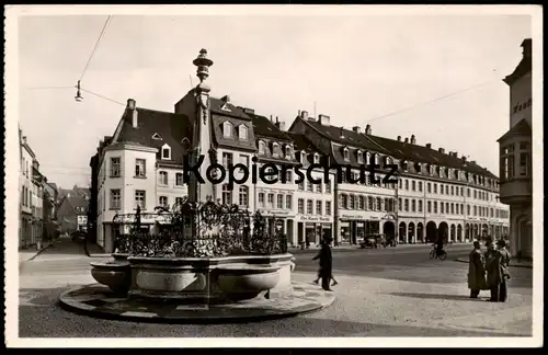 ALTE POSTKARTE ST. JOHANN ST. JOHANNER MARKT SAARBRÜCKEN Brunnen fontaine fountain Ansichtskarte cpa AK postcard