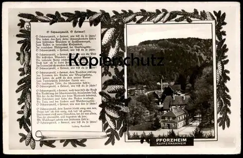 ALTE POSTKARTE KUPFERHAMMER DIE PFORTE DES SCHWARZWALDES HEIMAT WELTPLATZ FÜR SCHMUCK Ansichtskarte cpa AK postcard