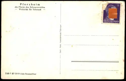 ALTE POSTKARTE KUPFERHAMMER DIE PFORTE DES SCHWARZWALDES HEIMAT WELTPLATZ FÜR SCHMUCK Ansichtskarte cpa AK postcard