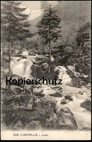 ALTE POSTKARTE DIE ILSEFÄLLE ILSE WASSERFALL HARZ ILSENBURG Ansichtskarte postcard cpa AK