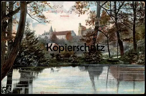 ALTE POSTKARTE HARZ ILSENBURG SCHLOSS Teich chateau castle Ansichtskarte postcard cpa AK