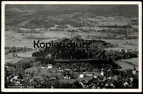ALTE POSTKARTE KRUMMHÜBEL RIESENGEBIRGE KARPACZ FERNBLICK VON DER TEICHMANNBAUDE Karkonosze Krkonose Ansichtskarte cpa