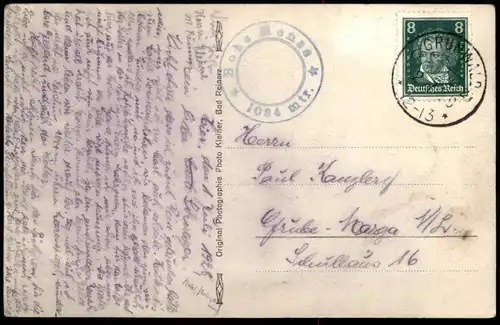 ALTE POSTKARTE HOHE MENSE BLICK AUF DAS WOLKENMEER Wolke Wolken clouds Orlica Vrchmezi Sudeten Ansichtskarte postcard AK